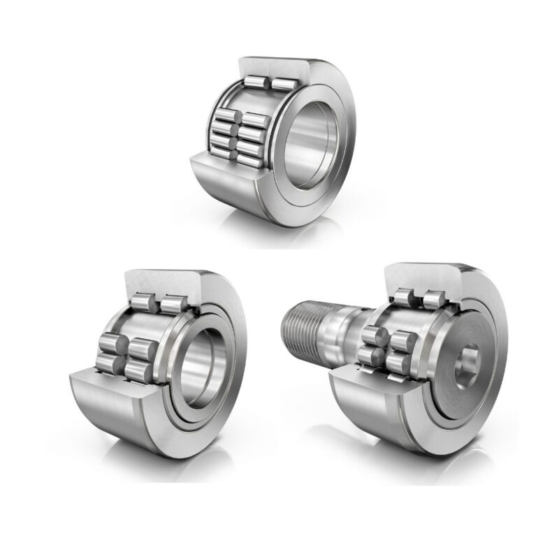 Track rollers also referred to as idler rollers.