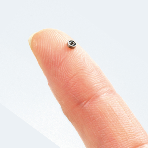 Miniature bearing on finger