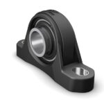 SKF SYK 25 TR Pillow block ball bearing unit with extended inner ring and set screw locking, composite, ISO standards - Shaft diameter: 25 mm J: 105.5 mm