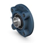 SKF FYC 25 TF Round flanged ball bearing unit with an extended inner ring and set screw locking, cast iron, JIS standards - Shaft diameter: 25 mm