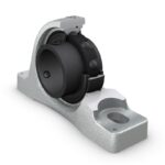 SKF SY 50 TF/VA228 Pillow block ball bearing unit with extended inner ring and set screw locking, high temperature, cast iron, ISO standards - Shaft diameter: 50 mm J: 157 mm