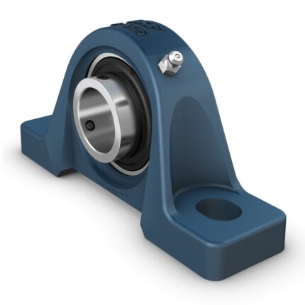 SKF UCP 206/H Pillow block ball bearing unit with extended inner ring and set screw locking, cast iron, Japanese standards - Shaft diameter: 30 mm J: 121 mm