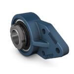 SKF Y/UKFB 207 K/H Three-bolt bracket flanged ball bearing unit with an extended inner ring and adapter sleeve locking, cast iron, , JIS standards