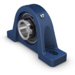 SKF UCPX16 Pillow block ball bearing unit with extended inner ring and set screw locking, cast iron, Japanese standards - Shaft diameter: 80 mm J: 247 mm