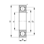 FAG 16018-MA-C3 Deep groove ball bearing Dimensions: 90x140x16mm - Afbeelding 2