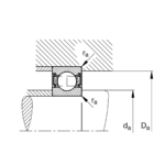 FAG 6003-2RSR-C3 Deep groove ball bearing Dimensions: 17x35x10mm - Afbeelding 3