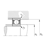 FAG 6002-2Z-C3 Deep groove ball bearing Dimensions: 15x32x9mm - Afbeelding 3