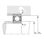 FAG 6001-C-2Z-C3>V Deep groove ball bearing Dimensions: 12x28x8mm - Afbeelding 3