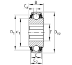 INA GVK109-211-KTT-B-AS2/V-HLB Self-aligning deep groove ball bearings Dimensions: x100x36mm - Afbeelding 2