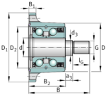 INA F-673270.06.TILL Bearing Dimensions: 32x81,6x117mm - Afbeelding 3