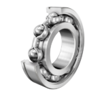 Een open diepgroefkogellager met een borgring -N in de buitenring. Het lager wordt geleverd zonder bijhorende groef borgring. Het lager met de toevoeging -NR is de borgring voor gemonteerd.