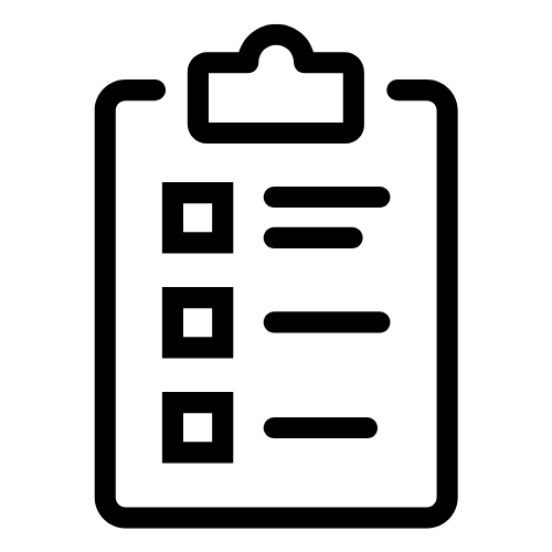 Icon voor het (retouren) formulier