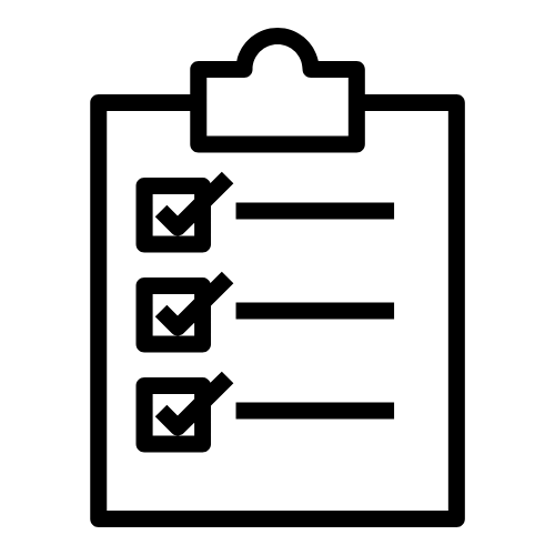 Icon gecontroleerd formulier