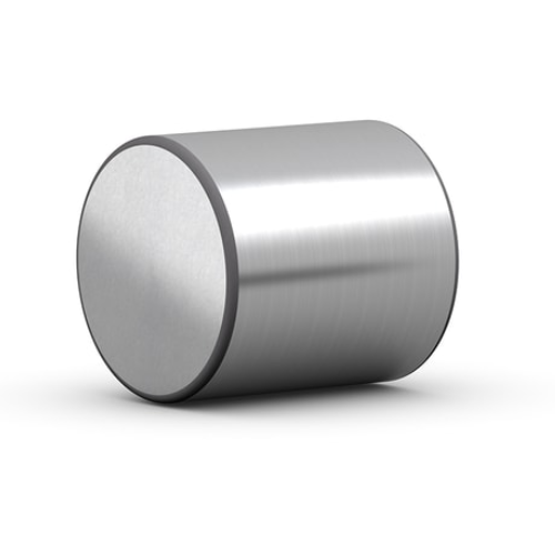 A picture of single roller element what can be used in rollerbearings