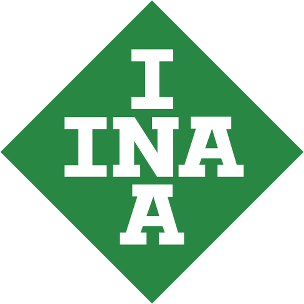 Het logo van INA, merk van lagerfabrikant Schaeffler