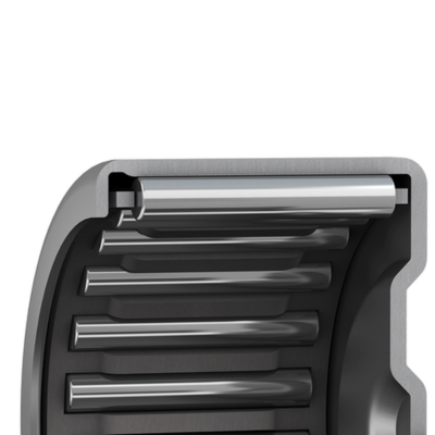 menu picture of a drawncup needle bearing, open on one size.